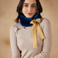 InWeave Women's Royal Blue Fur Neckpiece - Swadesiicart