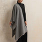 trueBrowns Grey Reversible Woollen Stole | Swadesiicart