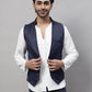 Even Apparels Men's Blue Nehru Jacket With Welt Pockets | Swadesiicart