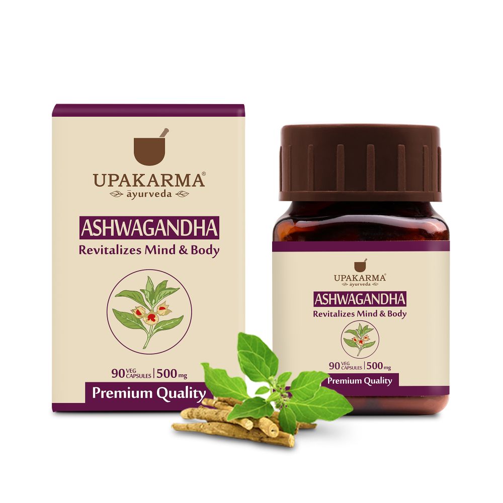 Upakarma Ayurveda Ashwagandha Capsules - Swadesiicart