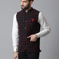 Even Apparels Men's Brown Nehru Jacket With Welt Pockets | Swadesiicart