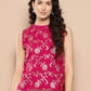 InWeave Women's Fuchsia Brocade Halter Top - Swadesiicart