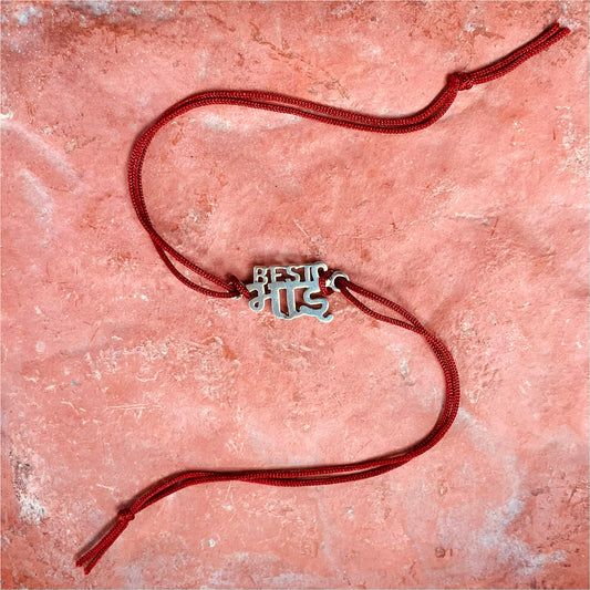 trueBrowns 925 Sterling Silver Best Bhai Thread Rakhi | Swadesiicart
