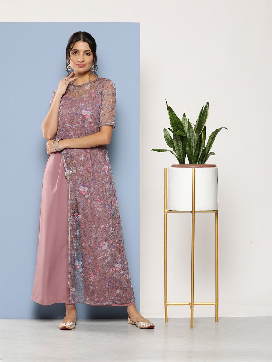 Ahalyaa Printed Waist Tie-Ups Basic Jumpsuit | Swadesiicart