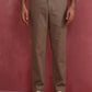 trueBrowns Men's Grey Cotton Twill Pants | Swadesiicart