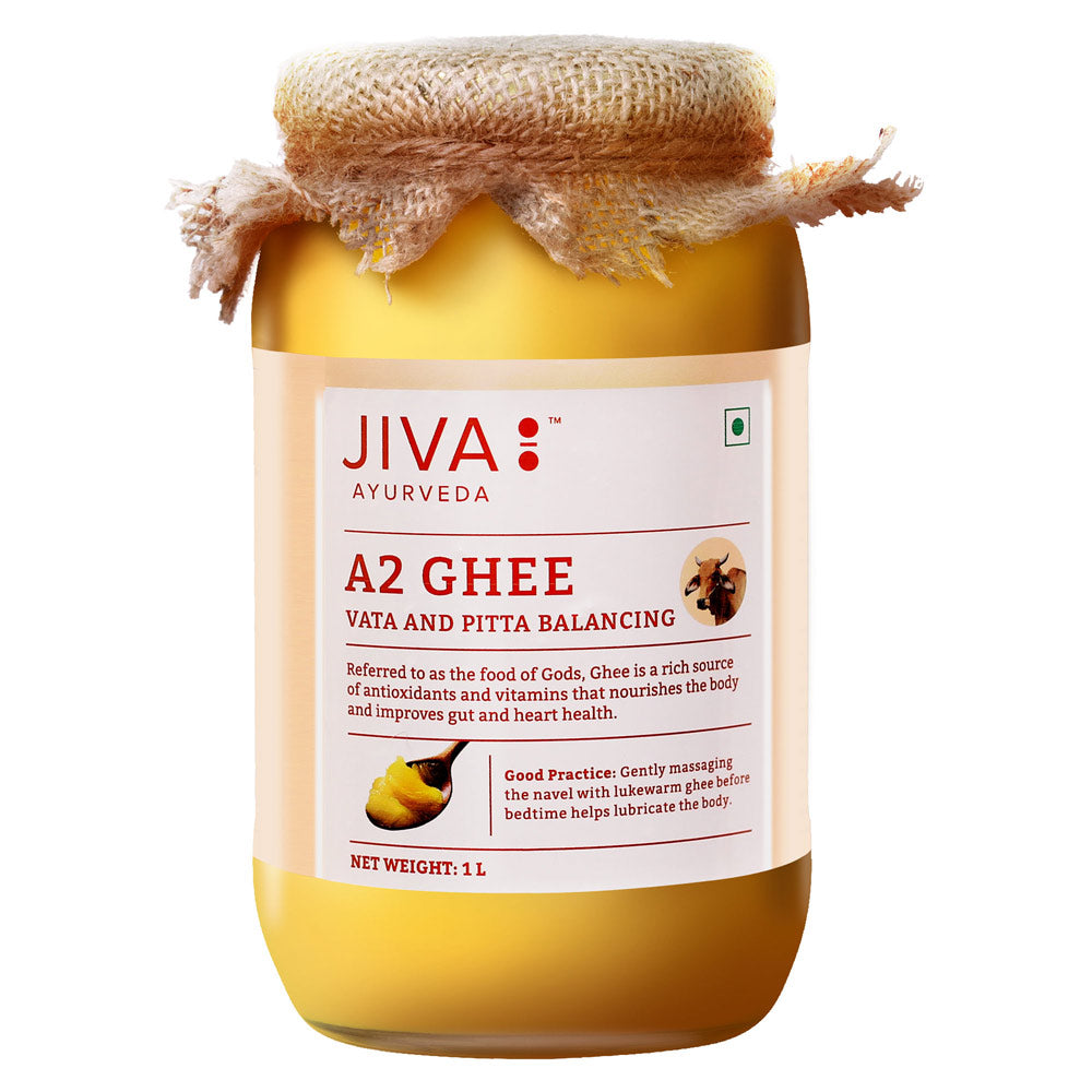 Jiva Ayurveda A2 Gir Desi Cow Ghee | Desi Gir Cow Ghee | Pure and Natural Ghee From A2 Cow Milk - Swadesiicart