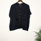 trueBrowns Black Slub Shirt Top | Swadesiicart