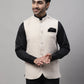Even Apparels Men's Cream Pure Wool Nehru Jacket | Swadesiicart