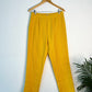trueBrowns Mustard Gauze Dobby Pant | Swadesiicart