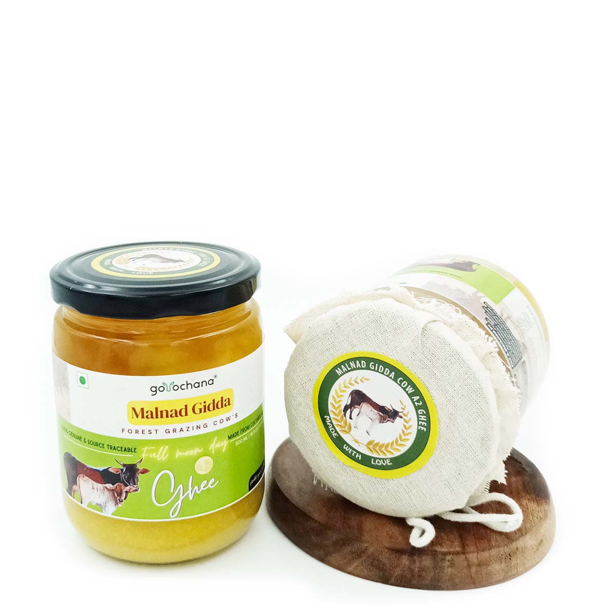 Gorochana 100% Source Traceable Desi Malnad Gidda A2 Full Moon Day Bilona Cow Ghee | Pure Ghee | Organic Ghee - Tatsat Ayurveda