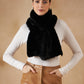 InWeave Women's Black Faux Fur Neck Warmer - Swadesiicart