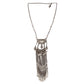 Silver-Plated Alloy Long Silver Oxidised Necklace - The Pari | Swadesiicart