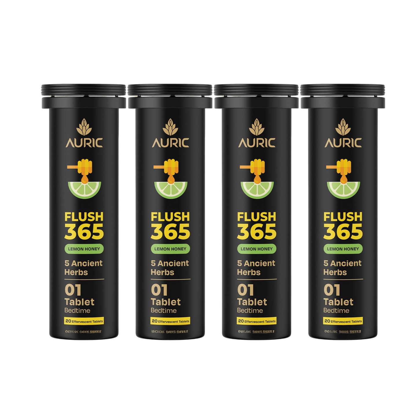 Auric Flush365 Tablets | Honey Lemon Flavour
