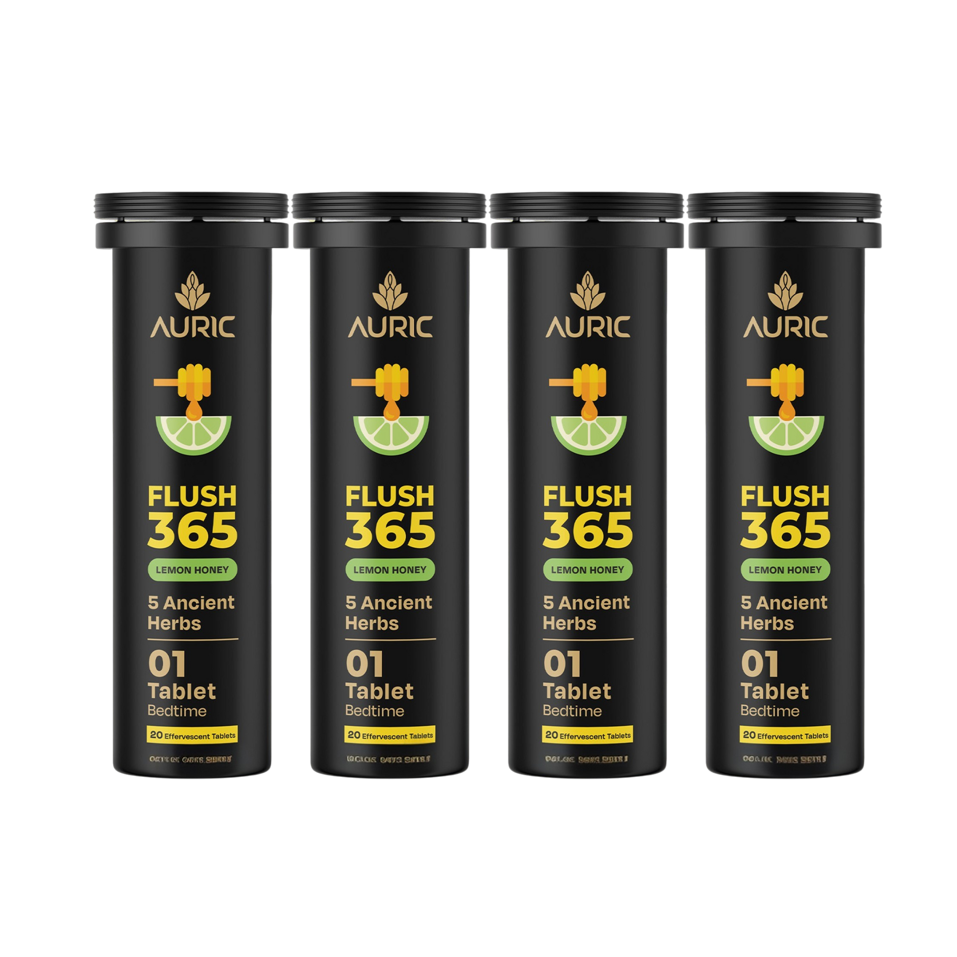 Auric Flush365 Tablets | Honey Lemon Flavour