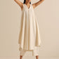 trueBrowns Off-White Sleeveless Kurta Pant Set | Swadesiicart