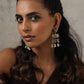 trueBrowns Silver Gold Tone Dangle Earrings - Swadesiicart