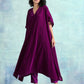 trueBrowns Wine Velvet Kaftan Kurta | Swadesiicart