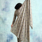 trueBrowns Sage Printed Velvet Shawl | Swadesiicart
