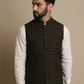 Even Apparels Men's Multi Mandarin Collar Waistcoat | Swadesiicart