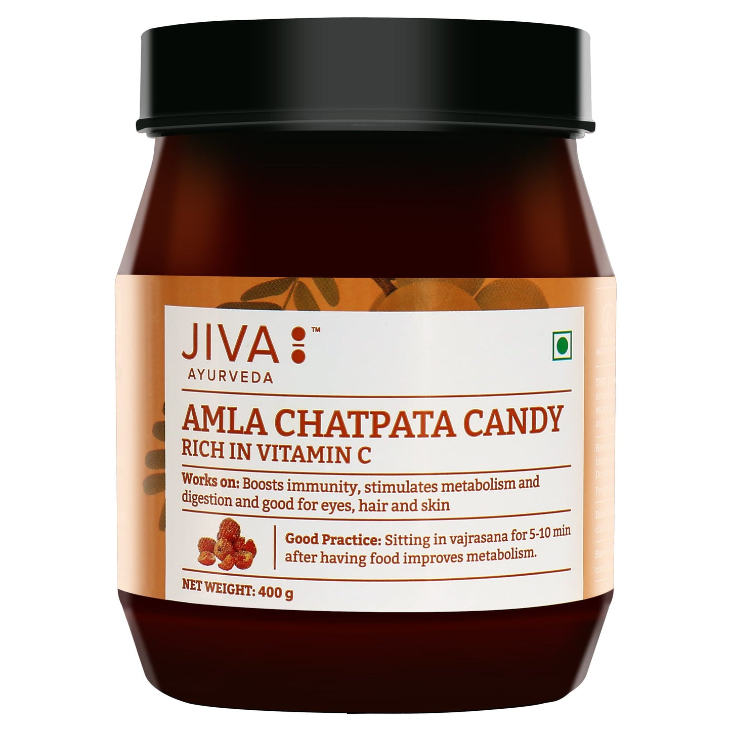 Jiva Ayurveda Chatpata Amla Candy - Swadesiicart