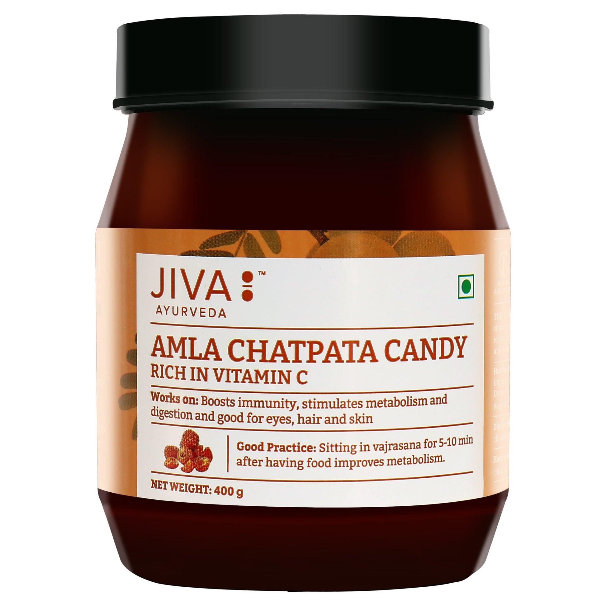 Jiva Ayurveda Chatpata Amla Candy - Swadesiicart