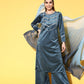 Ahalyaa Women Gotta Patti Velvet Kurta with Palazzos & With Dupatta | Swadesiicart