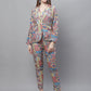 Jainish Women's WoDigital Printed Crop Top and Jacket Set - Multi - Swadesiicart