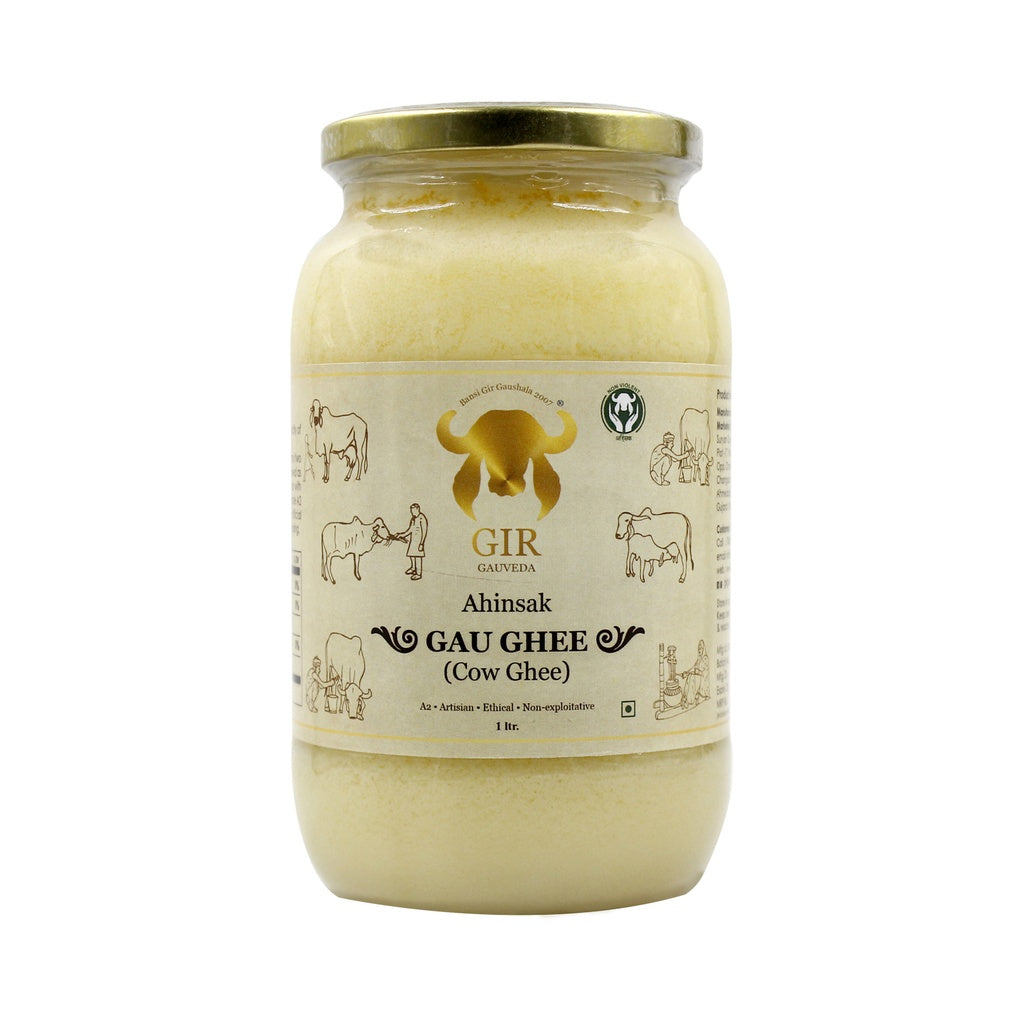 Gir Ahinsak Gau Ghee (A2) Bilona - A2 Ghee, Traditional Bilona Ghee, Desi Pure Breed Gir Gaumata (A2) - Swadesiicart