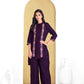 BulBul Deepti Chanderi Purple Co-Ord Set - Swadesiicart