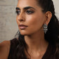 trueBrowns Silver Tone Leaf Stud Earrings - Swadesiicart