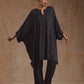 trueBrowns Grey Modal Satin Oversized Round Co-Ord Set - Swadesiicart