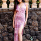 Noroke Vintage Crepe Vintage Long Slip Dress - Printed | Swadesiicart