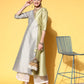 Ahalyaa Women Green Art Silk Fluid Tie-Up Kurta | Swadesiicart