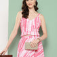 Ahalyaa Printed Ethnic Crop Top with Skirt - Swadesiicart