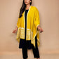 trueBrowns Yellow Woollen Kaftan Cape | Swadesiicart