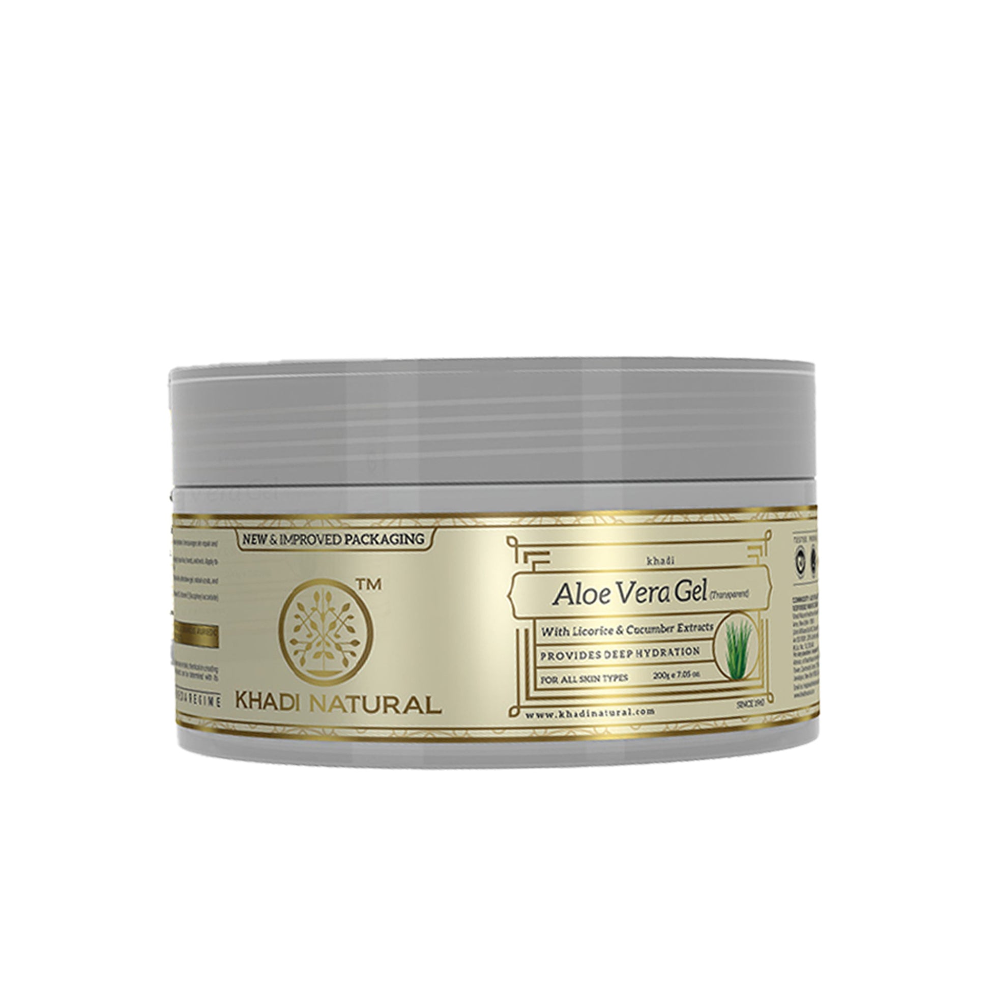 Khadi Natural Aloevera Gel with Liqorice & Cucumber Extracts - 200gm