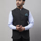 Even Apparels Men's Grey Nehru Jacket With Welt Pockets | Swadesiicart