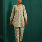 trueBrowns Teal Floral Cotton Printed Short Co-ord Set - Swadesiicart