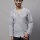 Even Apparels Multi Pure Cotton Open Neck Kurta | Swadesiicart