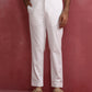 trueBrowns Men's White Cotton Twill Pants | Swadesiicart