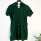 trueBrowns Dark Green Cotton Dobby Top | Swadesiicart