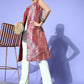 InWeave Women's Pink Brocade Jacket - Swadesiicart