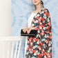 InWeave Women's White Strappy Set With White Red Round Motif Dupatta - Swadesiicart