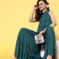 InWeave Women's Teal Lurex Top With Flared Pallazo - Swadesiicart