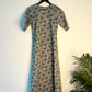 trueBrowns Blue Floral Print Kurta | Swadesiicart