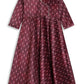 Ahalyaa Girls Printed A-Line Maxi Ethnic Dresses | Swadesiicart
