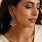 trueBrowns Silver Jaali Earrings | Swadesiicart