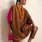 trueBrowns Brown Silk Co-ord Set - Swadesiicart