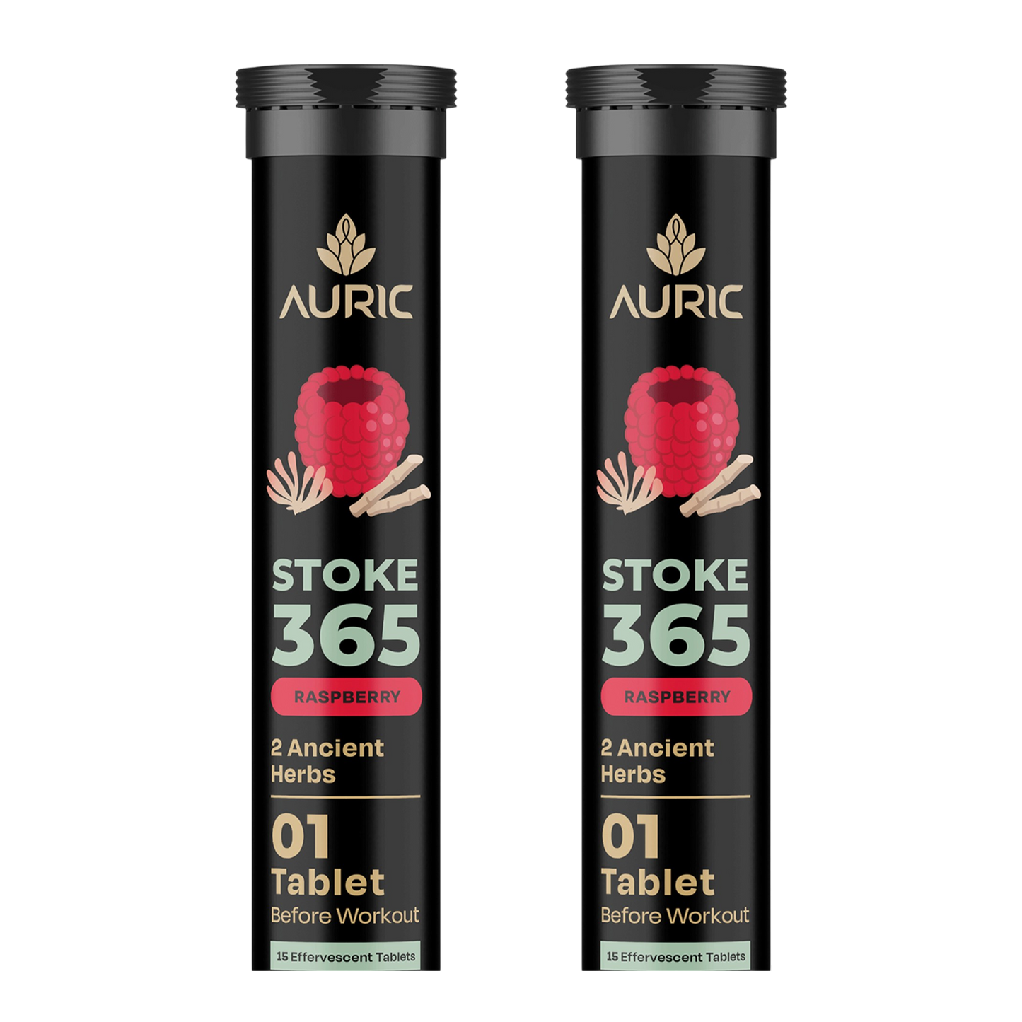 Auric STOKE365 Effervescent Tablets | Raspberry Flavour