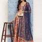 Ahalyaa Printed Zari Ready to Wear Lehenga & Blouse With Dupatta | Swadesiicart